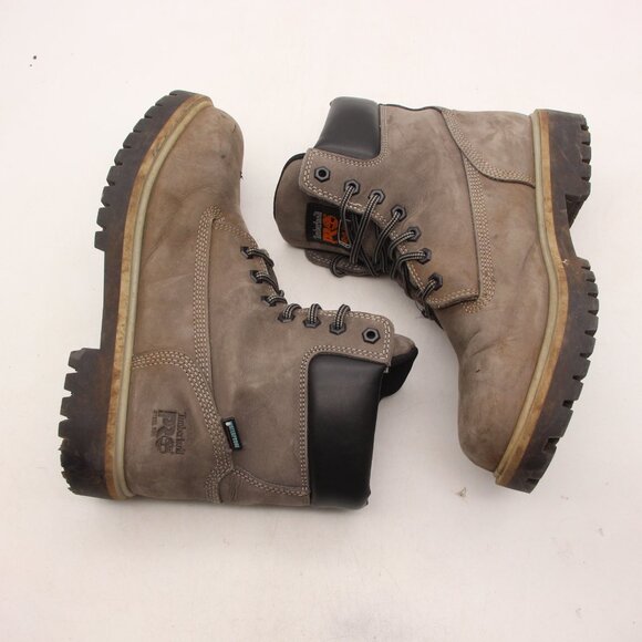 Timberland PRO 6-Inch Direct Attach Work Boots Men\'s 9 M Gray Steel Toe Lace Up main image 7